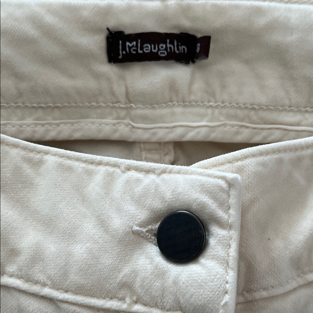 J. McLaughlin Cream Skinny Jeans